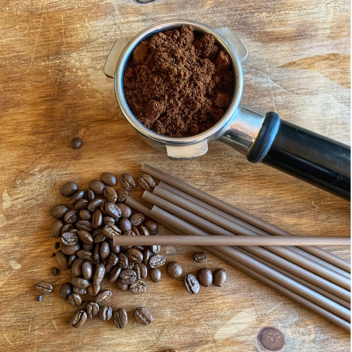 Coffee Ground Straws